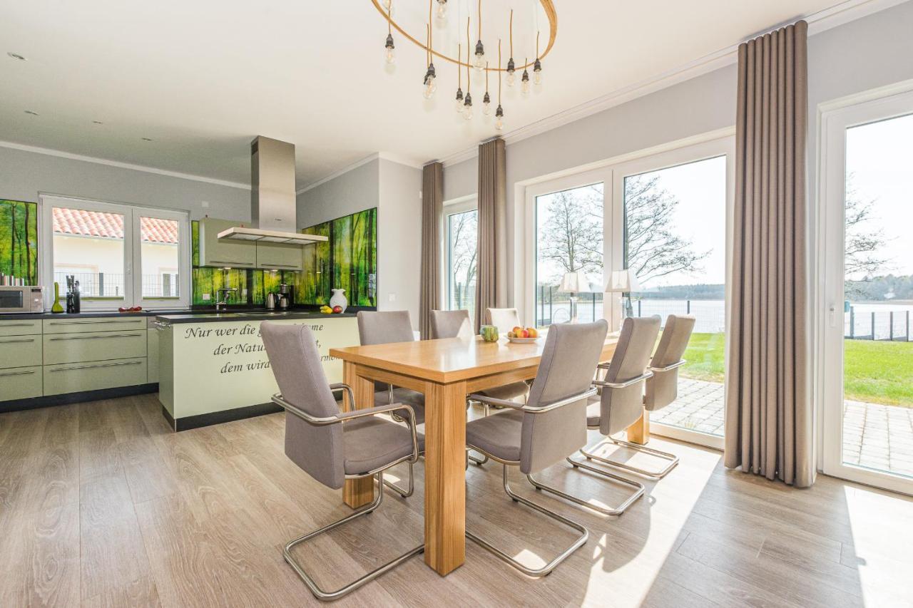 Luxus-See-Domizil Mit Sauna, Kamin Und Boot-130 Qm Fuer 6 Personen Krakow am See Exterior foto
